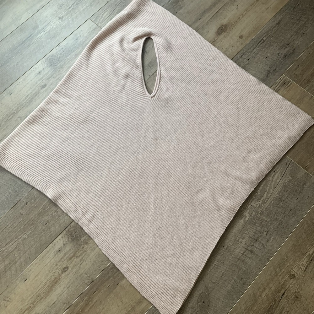 LOFT One Size Light Rose Pink Sweater‎ Long Open Front Cardigan Sweater Vest - Picture 15 of 16